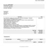 United Kingdom Inferno Solutions invoice Word and PDF template