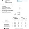 United Kingdom Northumbrian Water utility bill template in Word and PDF format, version 2