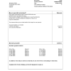 United Kingdom Oldham council tax bill template in Word and PDF format