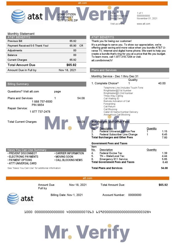 USA ATT utility bill 600x849 - Cart