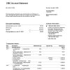 USA CIBC bank statement, Word and PDF template, 4 pages