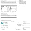 USA Cascade Natural Gas utility bill, Word and PDF template
