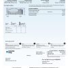 USA Texas Center Point Energy utility bill template in Word and PDF format