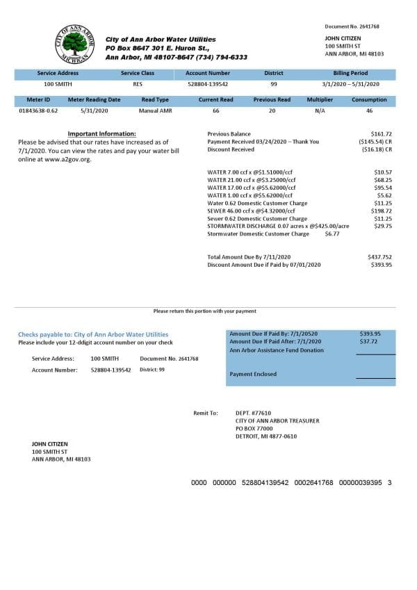 Sweden Utility Bill psd template