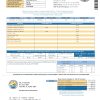 USA City of Titusville Florida utility bill template in Word and PDF format (2 pages)