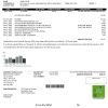 USA Canada City of Vernon water utility bill template in Word and PDF format