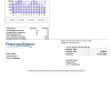 USA Maryland Potomac Edison utility bill, Word and PDF template, 2 pages