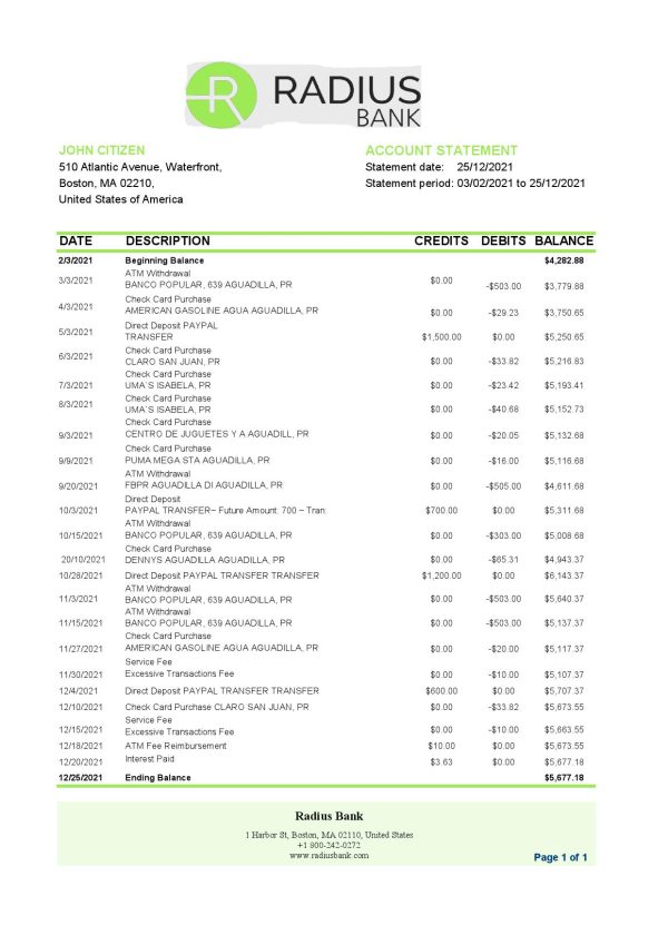 Italy Intesa Sanpaolo bank statement template in .doc and .pdf format, fully editable