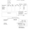 USA Massachusetts Milton Utility Dept water utility bill template in Word and PDF format