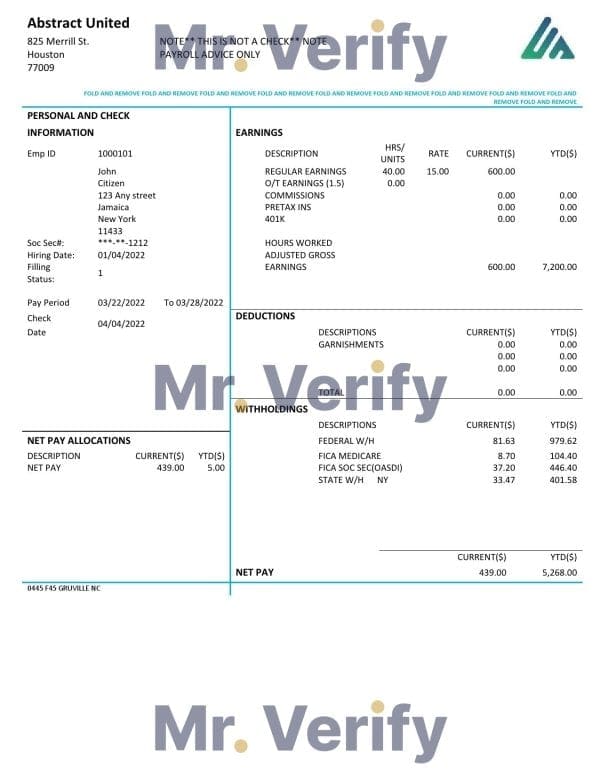 USA JP Morgan Chase bank statement template in .xls and .pdf file format