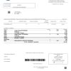 USA Oklahoma City of Tulsa utility bill template in Word and PDF format
