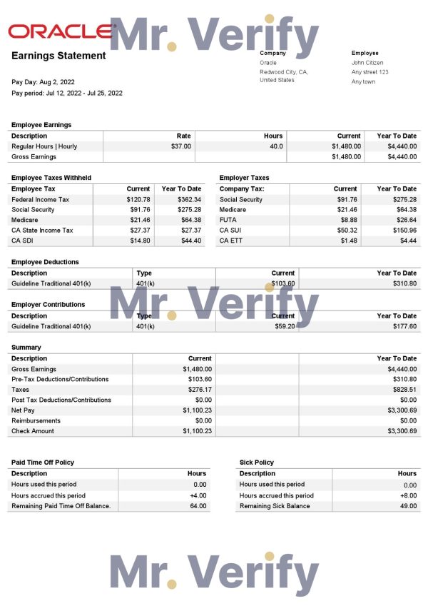 France HSBC bank statement template in .xls and .pdf file format