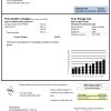 USA Oregon PGE electricity utility bill template in Word and PDF format