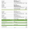 USA ScottishPower utility bill template in Word and PDF format (3 pages)