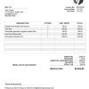 USA Stanford Plumbing & Heating company invoice template in Word and PDF format, fully editable