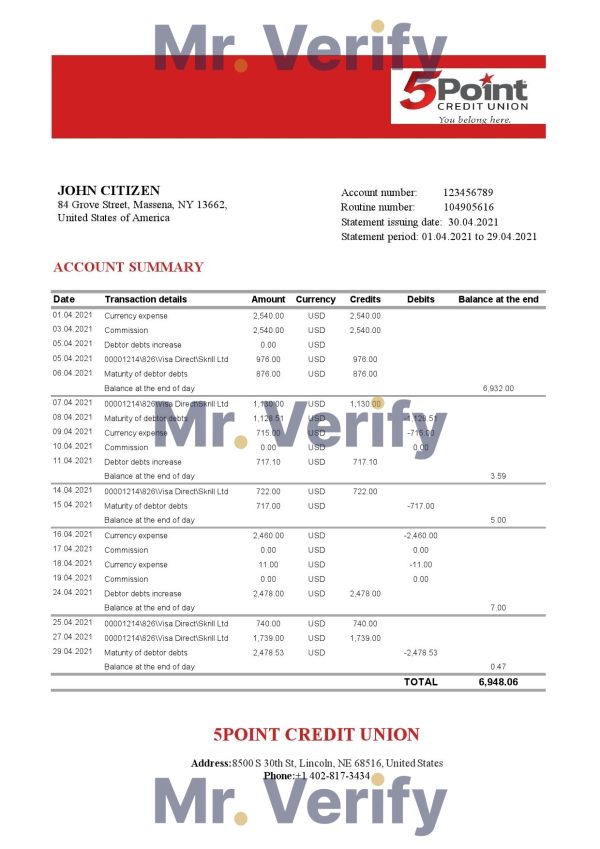 USA Amazon invoice template in Word and PDF format, fully editable