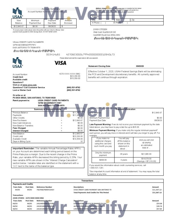 Australia Tru Energy electricity utility bill template in Word and PDF format
