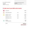 USA Verizon telecommunications utility bill template in Word and PDF format