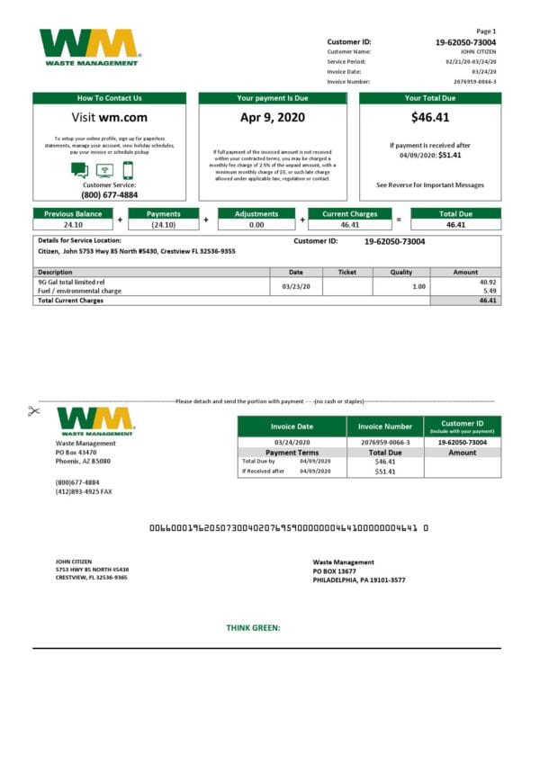 Australia Commonwealth bank statement template in Excel and PDF format (3 pages), version 2