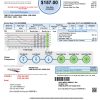 USA Wyoming High West Energy utility bill in Word and PDF format, version 2