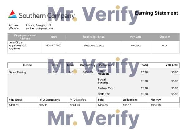 USA electric company employee sheet template in Word and PDF format