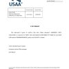 USA USAA bank account closure reference letter template in Word and PDF format