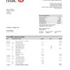 United Kingdom HSBC bank statement template in Word and PDF format