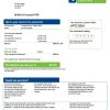 United Kingdom SSE Energy utility bill, Word and PDF template, 4 pages