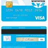 Editable United Kingdom WestStein bank visa credit card Templates in PSD Format