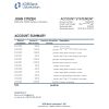 Uzbekistan KDB bank statement, Excel and PDF format