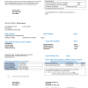 USA Pennsylvania Wellsboro Electric utility bill template in Word and PDF format