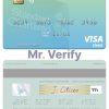 Editable Zimbabwe Standard Chartered visa debit credit card Templates in PSD Format