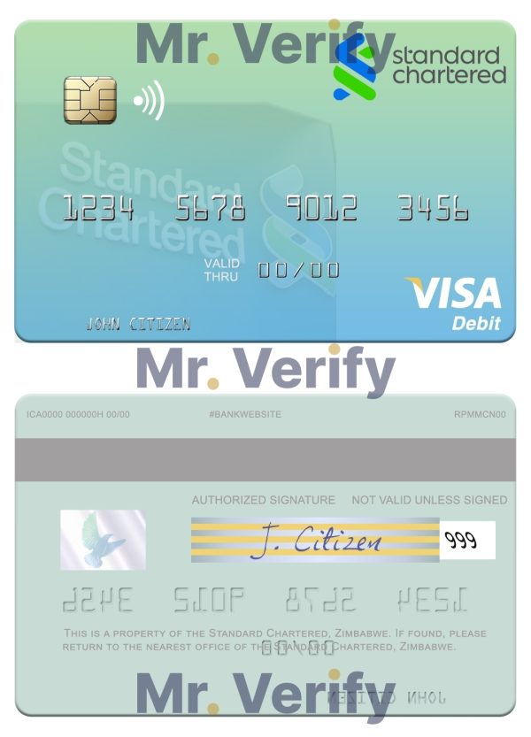 Zimbabwe Standard Chartered visa debit credit card 600x833 - Cart