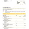 Australia Commonwealth bank statement template in Word and PDF format (3 pages), version 2