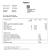 Italy TeleTu utility bill template in Word and PDF format
