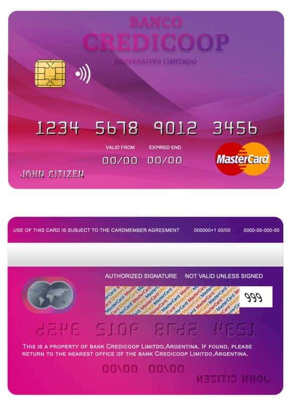 American Express Bank Credit Card psd template