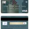 Editable Bahrain Eskan bank visa card Templates in PSD Format