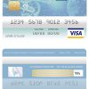 Editable Benin Atlantique bank visa card Templates in PSD Format