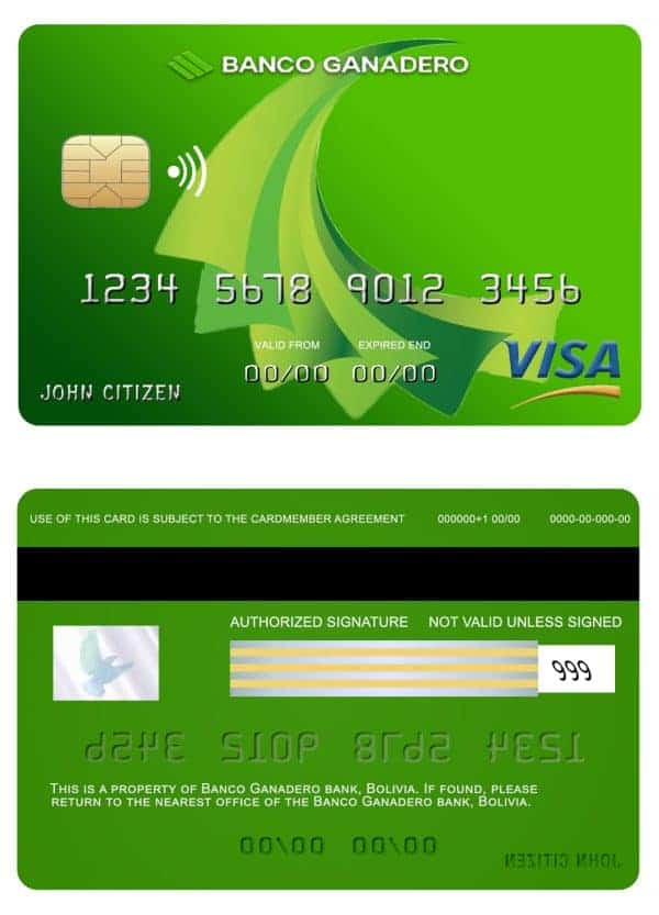 American Express Bank Credit Card psd template