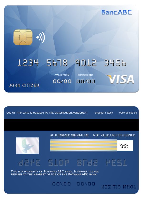 Bostwana ABC bank visa card 600x833 - Cart
