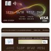 Fillable Bulgaria Post Bank visa credit card Templates | Layer-Based PSD