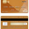 Editable Burundi Access bank visa credit card Templates in PSD Format