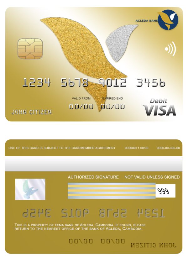 Editable Lebanon Cedrus Bank mastercard Templates in PSD Format