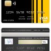 Editable Chad Commercial bank visa card Templates in PSD Format