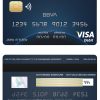 Fillable Colombia BBVA bank visa debit card Templates | Layer-Based PSD