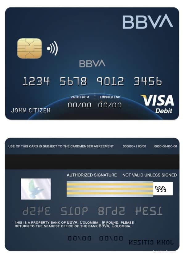 American Express Bank Credit Card psd template