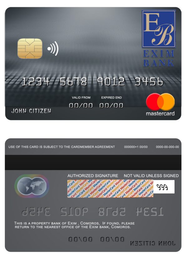 Comoros Exim bank mastercard credit card 600x833 - Cart