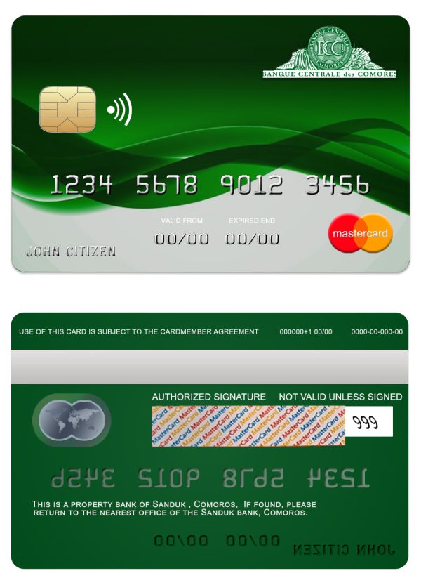 Fillable Costa Rica Improsa bank mastercard credit card Templates | Layer-Based PSD