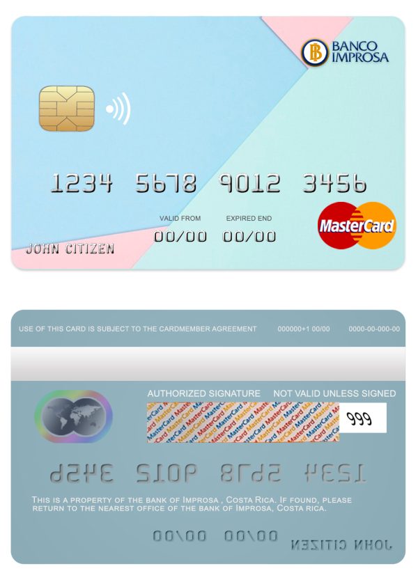 Costa Rica Improsa bank mastercard credit card 600x833 - Cart