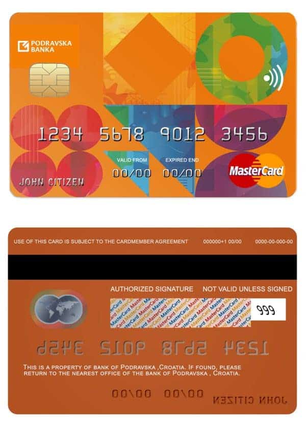 Editable Belize Choice bank mastercard Templates in PSD Format